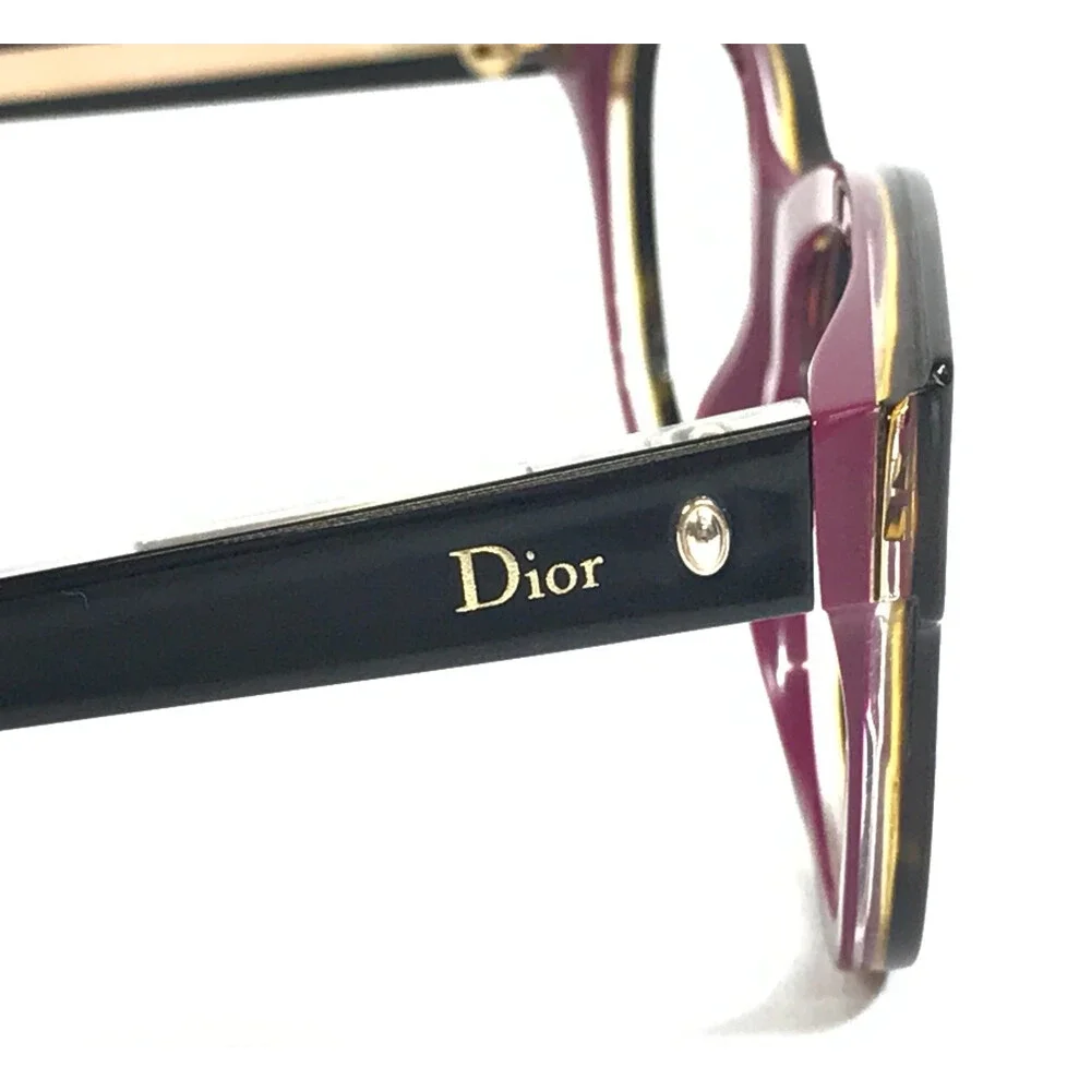 Christian Dior Eyeglasses Frames Montaigne n06 G90 Tortoise Purple 50-18-140